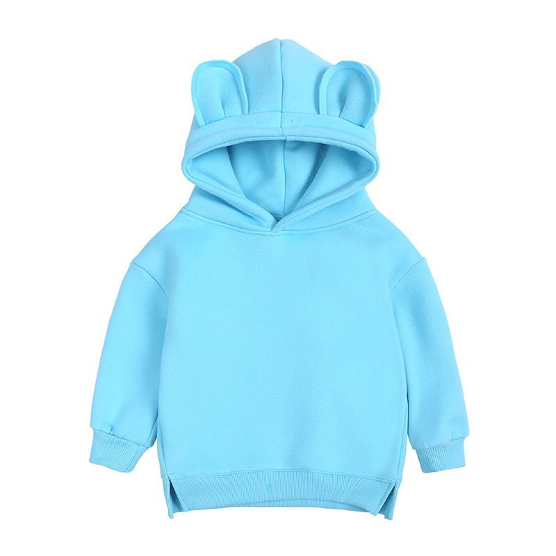 Kids Toddler Baby Infant Girls Boys Fleece Pullovers Hoodies Custom